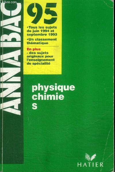 ANNABAC 95 - PHYSIQUE CHIMIE S