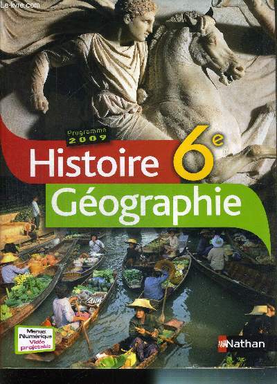 HISTOIRE GEOGRAPHIE 6e - PROGRAMME 2009