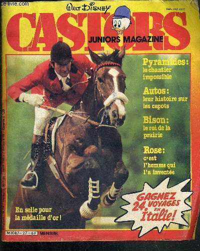 CASTORS JUNIORS MAGAZINE - Animaux : plutt rus le gypate / Castor l'artiste / comment ca marche? / cuisine / curiosits...