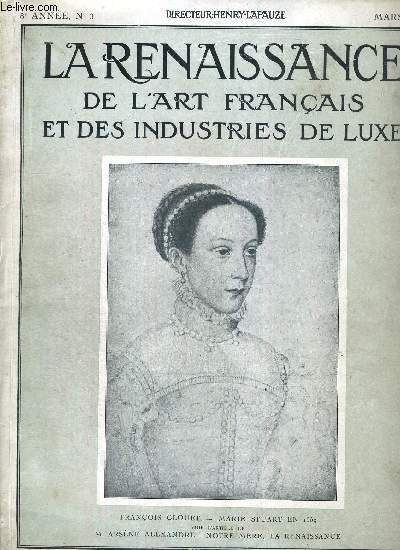 LA RENAISSANCE DE L'ART FRANCAIS ET DES INDUSTRIES DE LUXE - N3 - MARS 1925