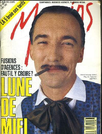 MEDIAS N200 / 2 OCTOBRE 1987 / la 5 broie ses tarifs / fusions d'agences : faut-il y croire / lune de miel / les Oscars LSA 1987 ...