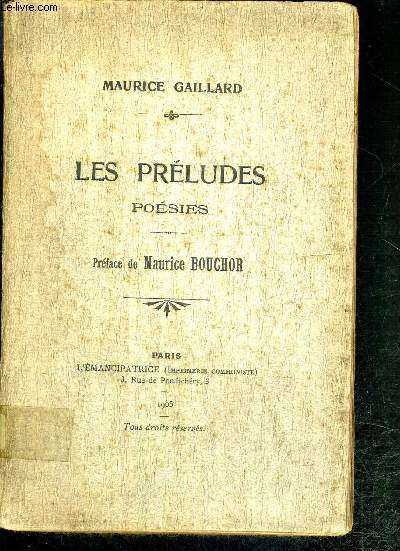 LES PRELUDES - POESIES