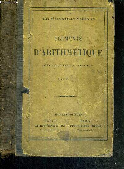 ELEMENTS D'ARITHMETIQUE AVEC DE NOMBREUX EXERCICES