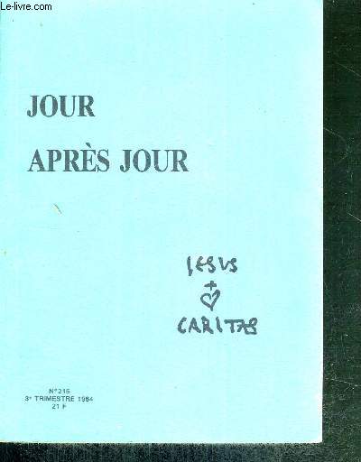 JOUR APRES JOUR - N215 - JESUS-CARITAS