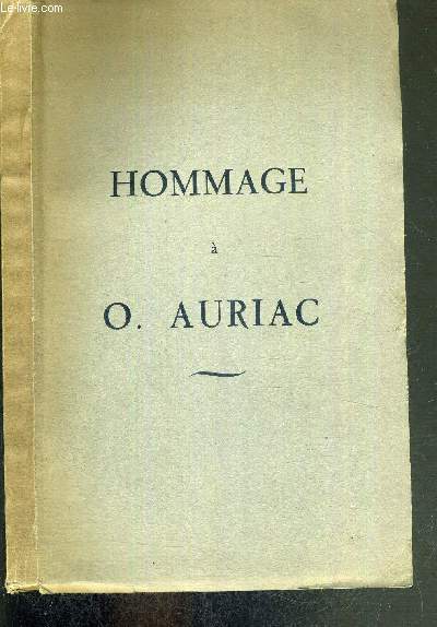 HOMMAGE A O. AURIAC