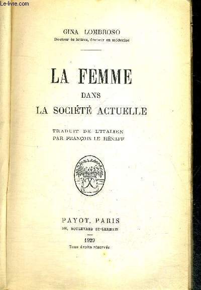 LA FEMME DANS LA SOCIETE ACTUELLE