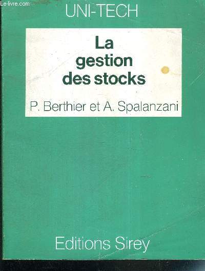 LA GESTION DES STOCKS - UNI-TECH