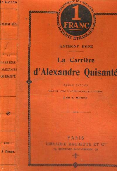 LA CARRIERE D'ALEXANDRE QUISANTE