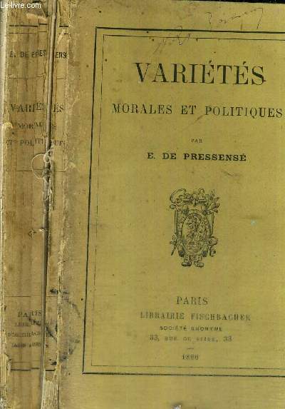 VARIETES MORALES ET POLITIQUES