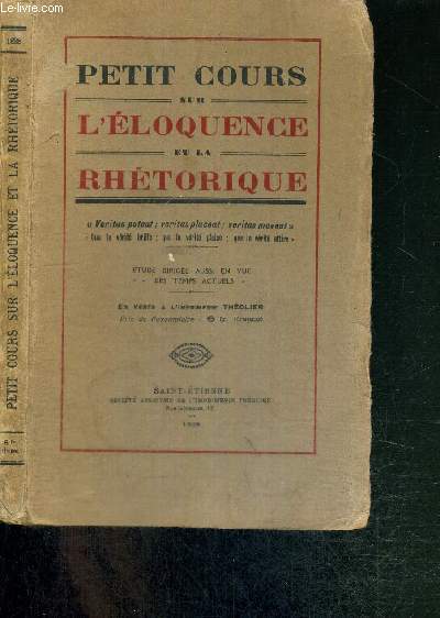 PETIT COURS SUR L'ELOQUENCE ET LA RHETORIQUE