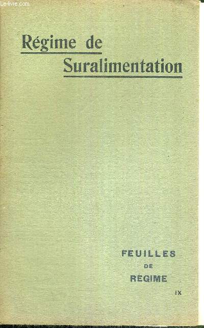 REGIME DE SURALIMENTATION - FEUILLES DE REGIME - NIX