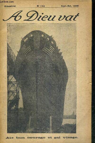 A DIEU VAT - N123 - sept./oct 1948 - oeuvre et revue de spiritualit maritime et arienne