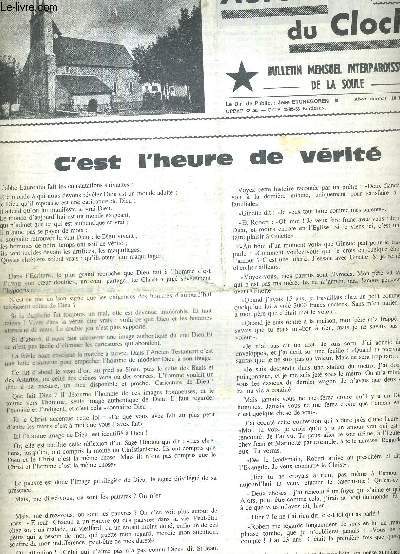 AUTOUR DU CLOCHER - N6 - juin 1975 / c'est l'heure de vrit / il faut adorer, mais qui?...