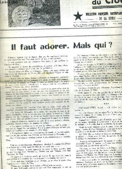 AUTOUR DU CLOCHER - N9 - octobre 1974 / il faut adorer, mais qui? / je fais le catechisme a mon enfant...