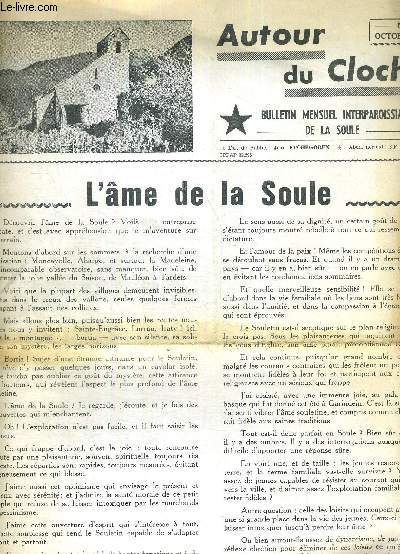 AUTOUR DU CLOCHER - N9 - OCTOBRE 1972 / L'me de la Soule / le pouvoir d'achat des jeunes...