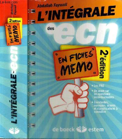 L'INTEGRALE DES ECN - EN FICHES MEMO