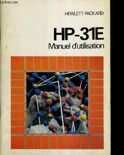 MANUEL D'UTILISATION HP-31E - HEWLETT-PACKARD