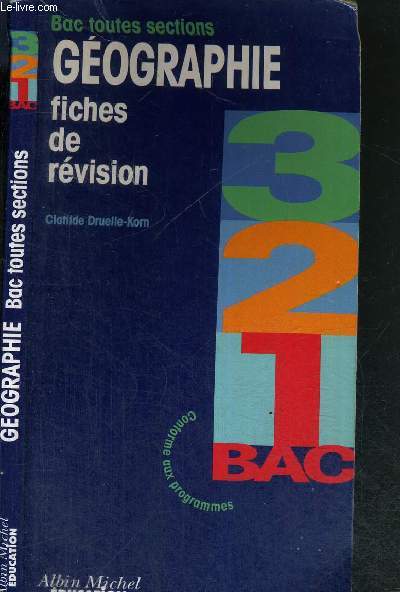 GEOGRAPHIE - BAC TOUTES SECTIONS - FICHES DE REVISION