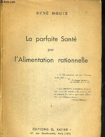 LA PARFAITE SANTE PAR L'ALIMENTATION RATIONNELLE