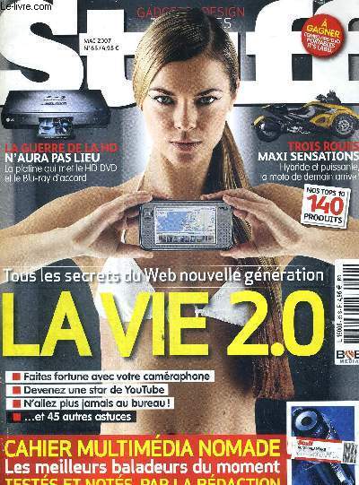 STUFF - N63 - MAI 2007 / la guerre de la HD n'aura pas lieu / 3 roues, maxi sensations, hybride et puissante, la moto de demain arrive / tous les secrets du web nouvelle gnration...