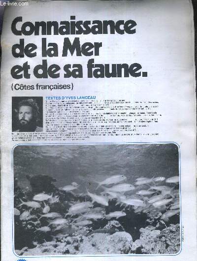 CONNAISSANCE DE LA MER ET SA FAUNE (COTES FRANCAISES) - 