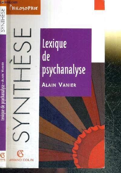 LEXIQUE DE PSYCHANALYSE - N8 DE LA COLLECTION SYNTHESE