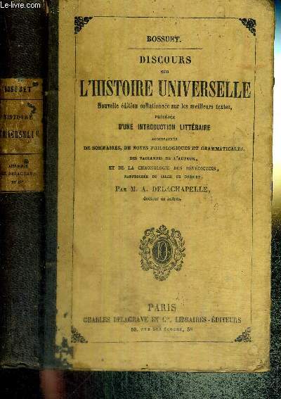 DISCOURS SUR L'HISTOIRE UNIVERSELLE