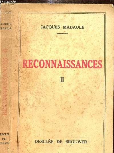 RECONNAISSANCES - TOME 2
