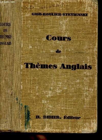 COURS DE THEMES ANGLAIS