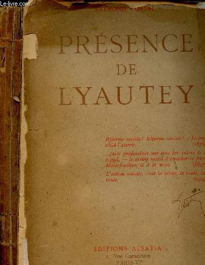 PRESENCE DE LYAUTEY