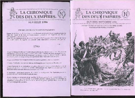 LA CHRONIQUE DES DEUX EMPIRES / OCTOBRE-NOMVEMBRE 1996 ET FEVRIER 1996