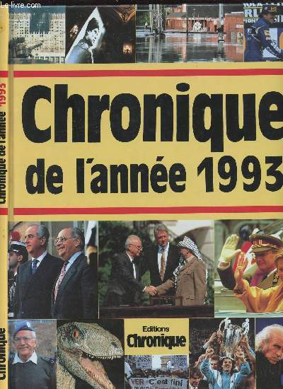 CHRONIQUE DE L ANNEE 1993