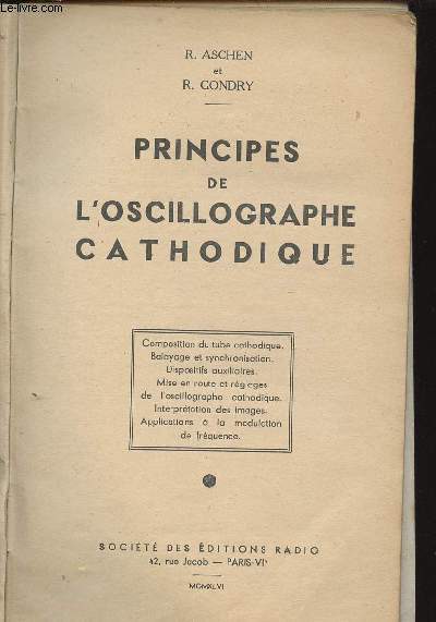 PRINCIPES DE L OSCILLOGRAPHE CATHODIQUE