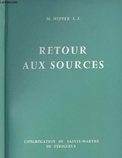 RETOUR AUX SOURCES