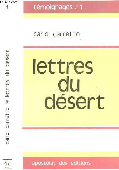 lettres du dsert - tmoignages/1