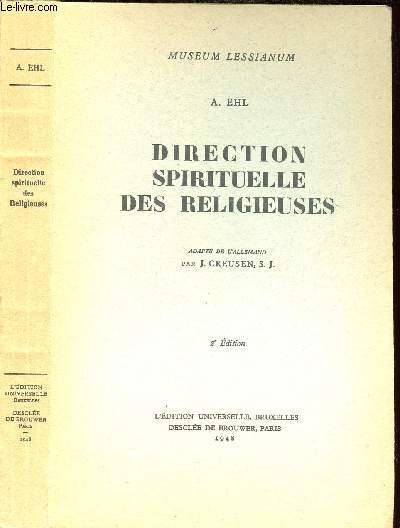 DIRECTION SPIRITUELLE DES RELIGIEUSES ADAPTE DE L ALLEMAND PAR J. CREUSEN