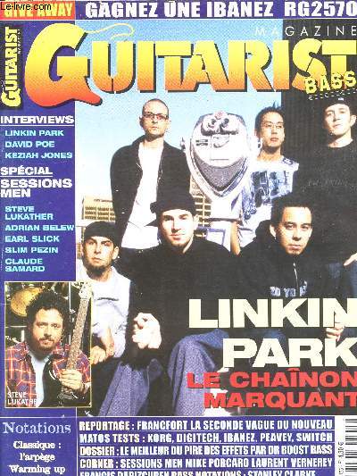 MAGAZINE GUITARIST BASS/N155 - AVRIL 2003/ LINKIN PARK, LE CHAINON MARUANT, SPECIAL SESSION MEN......