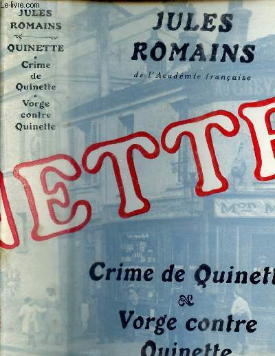 QUINETTE / Crime de Quinette, Vorge contre Quinette
