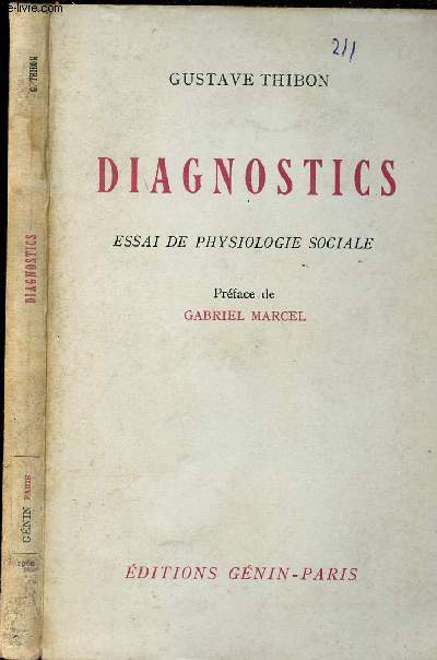 DIAGNOSTICS * ESSAI DE PHYSIOLOGIE SOCIALE