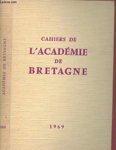 CAHIERS DE L ACADEMIE DE BRETAGNE
