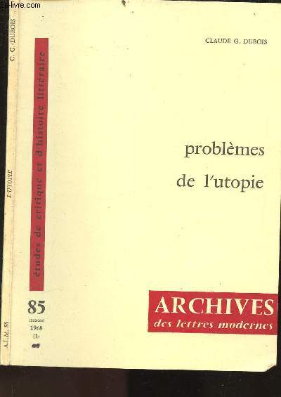 PROBLEMES DE L UTOPIE - N85