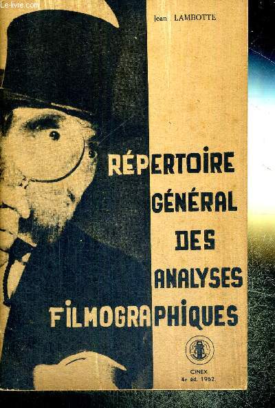 REPERTOIRE GENERAL DES ANALYSES FILMOGRAPHIQUES