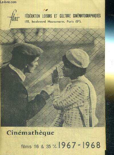 CINEMATHEQUE - FILMS 16 & 35 m/m - 1967-1968