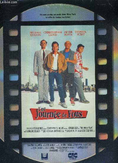 1 LASERDISC - UNE JOURNEE DE FOUS - ( the dream team) - UN FILM DE HOWARD ZIEFF - avec Michael Keaton / Christopher Lloyd / Peter Boyle / Stephen Furst