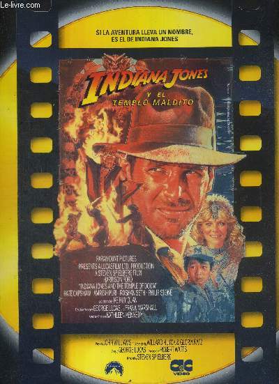 1 LASERDISC - INDIANA JONES Y EL TEMPLO MALDITO - UN FILM DE GEORGES LUCAS - AVEC HARRISON FORD