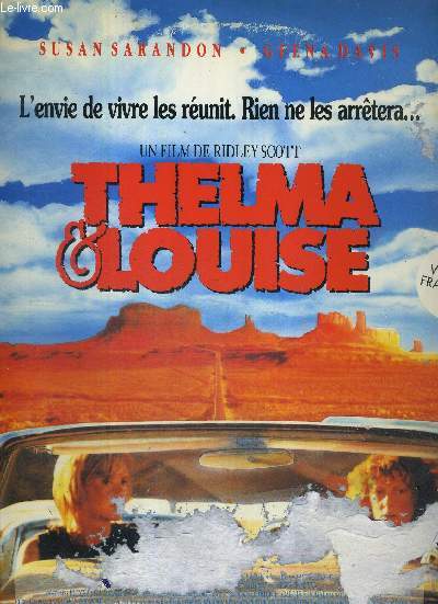 1 DOUBLE LASERDISC - THELMA ET LOUISE - UN FILM DE RIDLEY SCOTT - AVEC SUSAN SARANDON ET GEENA DAVIS