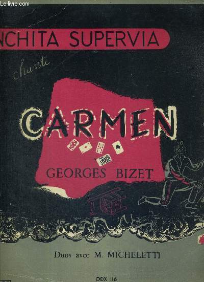 1 DISQUE AUDIO 33 TOURS - CONCHITA SUPERVIA CHANTE CARMEN - GEORGES BIZET - DUOS AVEC M. MICHELETTI / L'amour est enfant de boheme / sur les remparts de Sville / Les tringles des sistres tintaient / je vais danser en votre honneur...