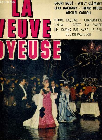 1 DISQUE AUDIO 33 TOURS N655 012 - LA VEUVE JOYEUSE - Oprette de Franz Lehar (version abrge) / je ne connais pas votre Paris / ne jouons pas avec le feu / c'est la valse, coutez / chanson de Vylia / septuor marche / duo du pavillon...