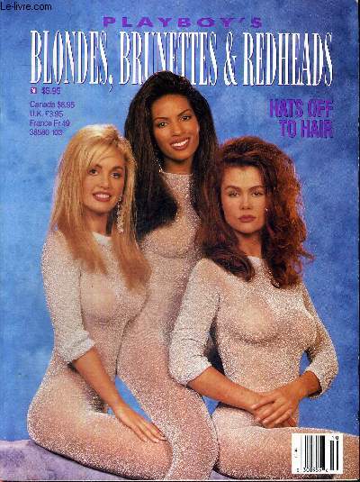 PLAYBOY'S BLONDE, BRUNETTES & REDHEADS - Septembre 1993 - Hats of hair