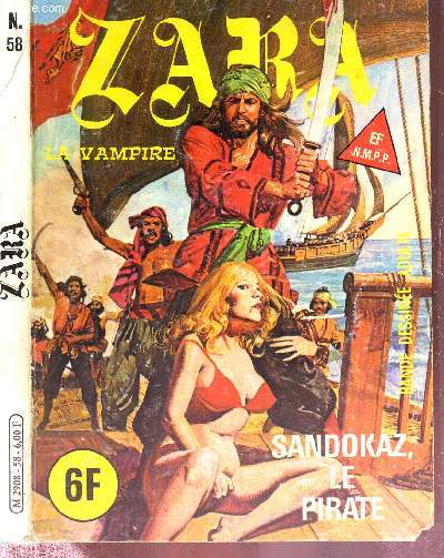 ZARA N58 - novembre 1980 - LA VAMPIRE - SANDOKAZ, LE PIRATE